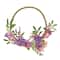 16" Spring Lavender & Mini Blossoms Hoop Wreath
